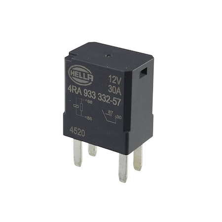 Hella Relay main current 12V 4-pin connector Normally Open Contact 933332571