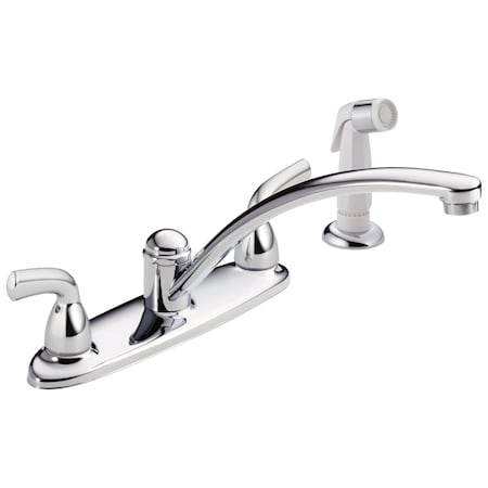 Delta Foundations Two Handle Kitchen Faucet with Spray B2410LF