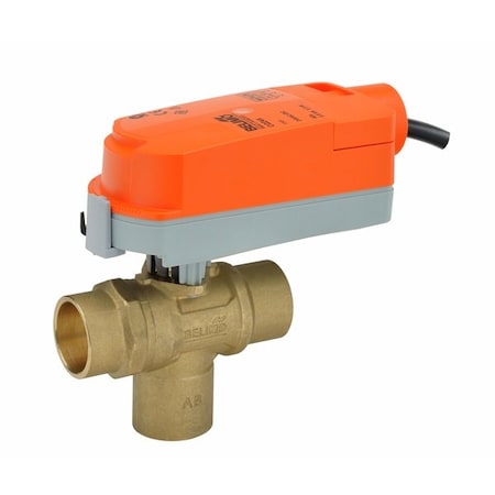 Belimo ZoneTight 0.5in 3 Way 1 Cv Sweat w/ Z3050QS-E+CQBUP-3