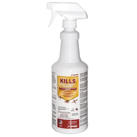 Jt Eaton Kills Bedbugs, Ticks and Mosquitoes Spray, Quart Bottle 209-W