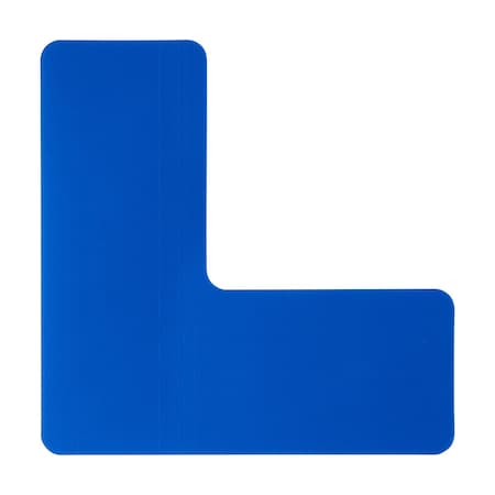 Brady ToughStripe Max Floor Marking Corner L-Shape 2 in W x 5 in H Blue, 20PK 177061