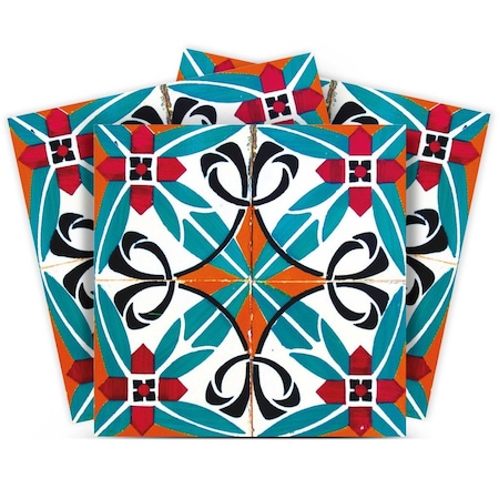 Homeroots 8" X 8" Cali Venice Removable  Peel And Stick Tiles 390652