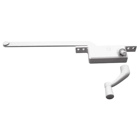 Prime-Line Prime-Line White Steel Right Single-Arm Casement Window Operator For Steel Framed Windows H 3711