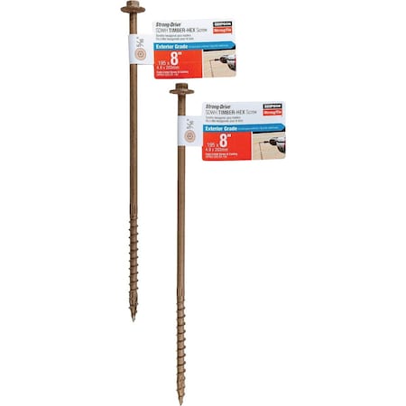 Simpson Strong-Tie Strong-Drive SDWH TIMBER-HEX Screw 0.195'' x 8'' 5/16 Hex DB Coating SDWH19800DB-RP1