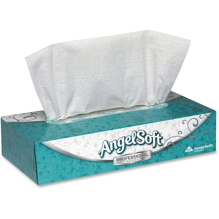 Georgia-Pacific Angel Soft Professional Series 2 Ply Facial Tissue, 100 Sheets, 30 PK 48580
