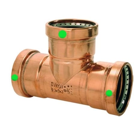 Viega 3 in x 3 in x 3/4 in ProPress XL-C Copper Tee (Lead Free) 22310