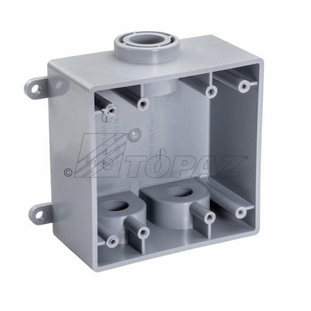 Topaz Junction Box, Type FSCC, PVC, Wall Mount, 3/4" 1305