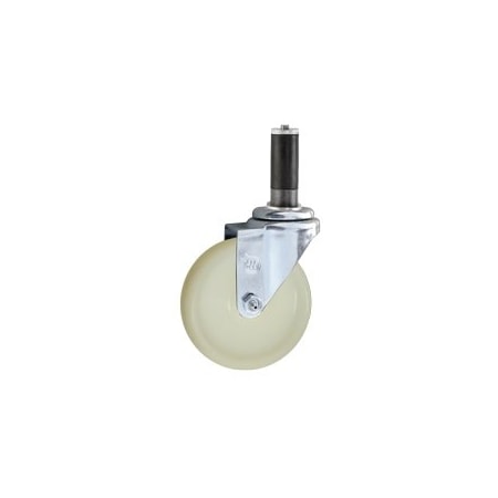 Service Caster 4'' SS Nylon Wheel Swivel 3/4'' Expanding Stem Caster SCC-SSEX20S414-NYS-34