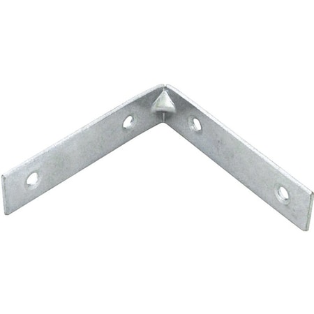 Prosource Corner Brace, 3 in L, 3 in W, 3/4 in H, Steel, Zinc-Plated, 2.6 mm Thick Material CB-Z03-013L