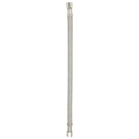 Plumb Pak Ice Maker Supply Line, 1/4 in Inlet, Compression Inlet, 1/4 in Outlet, Compression Outlet, 12 in L PP25561