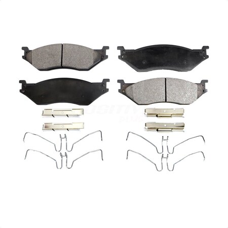 Positive Plus Semi-Metallic Disc Brake Pads For Ford F-450 Super Duty F-550 F-59 Commercial Stripped IC PPF-D1066