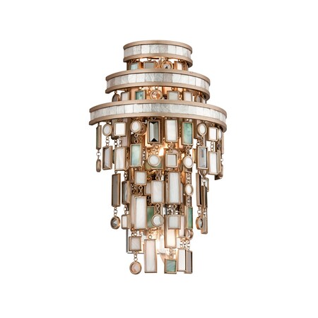 Corbett Lighting Dolcetti 3 Light Wall Sconce 10 In. Champagne Leaf 142-13-CPL