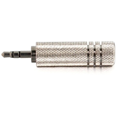 C2G 3.5MM STEREO MALE TO 6.3MM 1/4IN STEREO FEMALE ADAPTER TAA COMPLIANT 40636