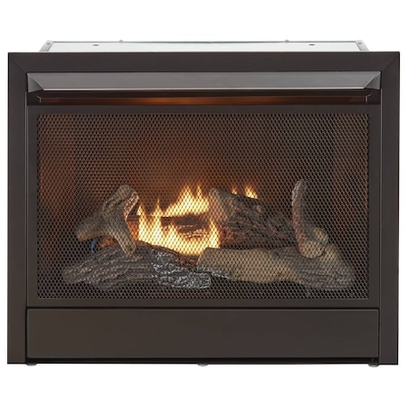Duluth Forge Liquid Propane Ventless Gas Fireplace Insert - 26,000 BTU, T-Stat Control FLF300T