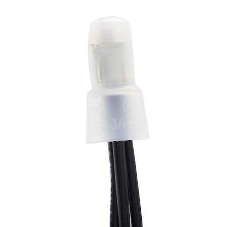 Polaris Twist-On Wire Connector, 10 AWG Max, Clear, Nylon Insulation, 600 V C8-N