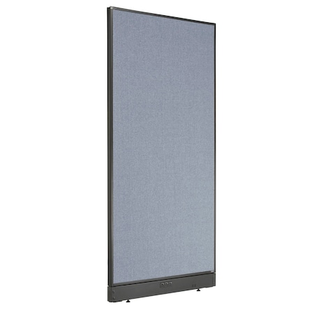 Global Industrial Interion Electric Office Partition Panel, 36-1/4"W x 76"H, Blue 238636EBL