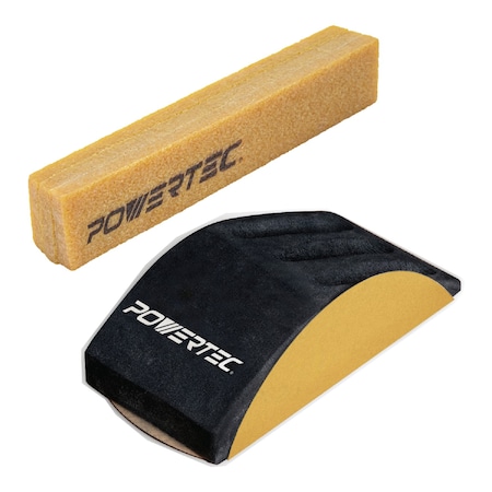 Powertec 5 in. EVA foam Hand Sanding Block with 8-1/2 in. Abrasive Cleaning Stick 71892N
