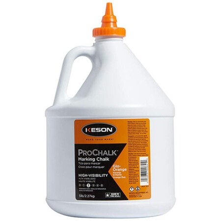 Kraft Tool Kraft Tool 5 lbs Glo-Orange Chalk GG315
