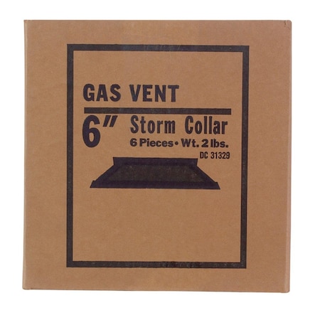 Selkirk 106810 6 in. Gas Storm Collar, 6PK 46656