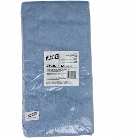 Genuine Joe General Purpose Microfiber Cloth - 16 x 16 - Blue, 15PK GJO39506CT