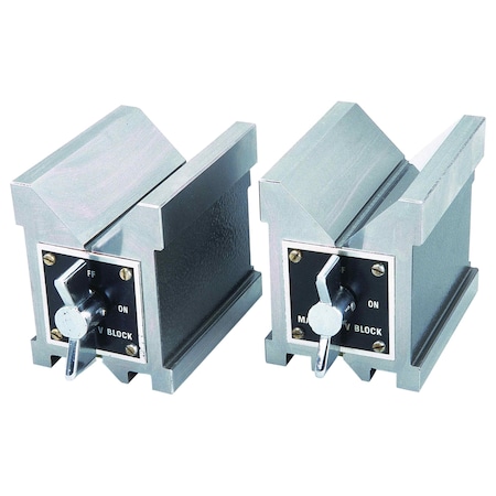 Groz V-Block, Magnetic, 4" 02901