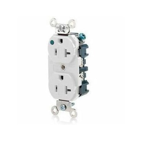 Leviton Electrical Receptacles 5-20R Power Ind Hg Recep White 8300-PLW