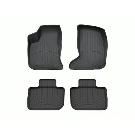 Weathertech Black, Front and Rear FloorLiner HP 444251-443792IM