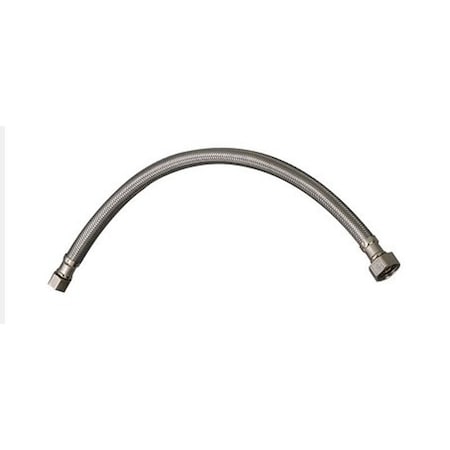 Plumb Pak EZ Series Sink Supply Tube, 3/8 in Inlet, Fine Thread Flare Inlet, 1/2 in Outlet, FIP Outlet, 30 in L PP23846