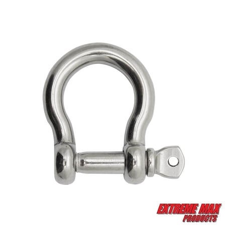Extreme Max 3006.8309 BoatTector Stainless Steel Bow Shackle - 1" 3006.8309