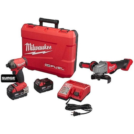 Milwaukee Tool M18 FUEL SURGE Driver + M18 FUEL Grinder 2760-22, 2880-20