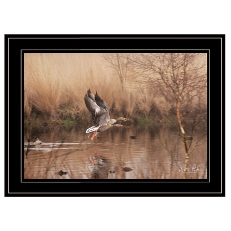 Homeroots Fly Away 5 Black Framed Print Wall Art 406949