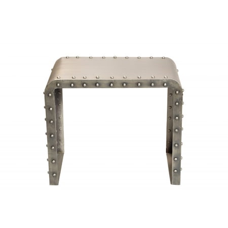 Homeroots 20" Gold Metal Rectangular End Table 488527