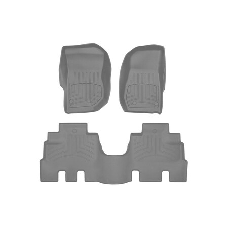 Weathertech Grey, Front and Rear FloorLiner HP 46573-1-2IM