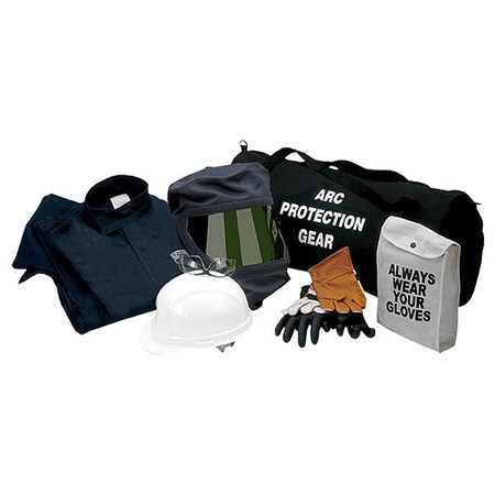 Chicago Protective Apparel Arc Flash Jacket and Pant Kit, Navy, M AG20-JP-M-8