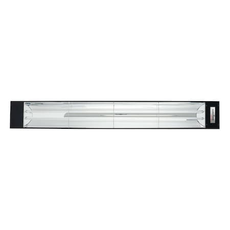Eurofase SS 61in Dual Element 6000W 208V Heater, Black, Standard Decor Plate EF60208B