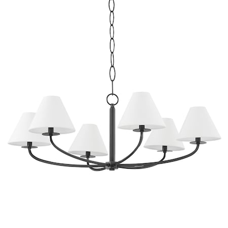 Hudson Valley Lighting Becki Owens X Stacey 6 Light Chandelier 40.25 In. Old Bronze BKO901-OB