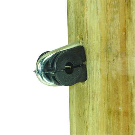 Field Guardian Wood Post Staple on Clamp Insulator Wire Black 102169
