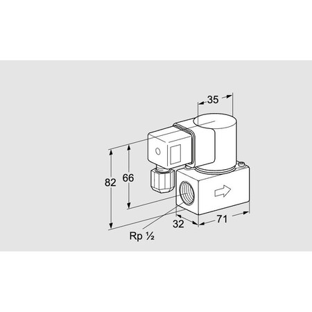 Honeywell Solenoid Valve for Gas, Class A, 220/240V, DN 6-65, EN 161 Certified KS85234510