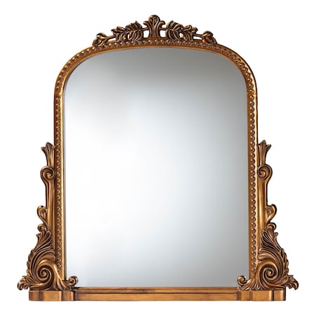 Baxton Studio Whitby Baroque Antique Goldleaf Accent Mirror 256-14119-ZORO