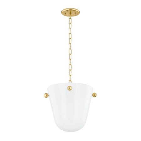 Mitzi Rima 1 Light Pendant 13.75 In. Aged Brass H923701-AGB