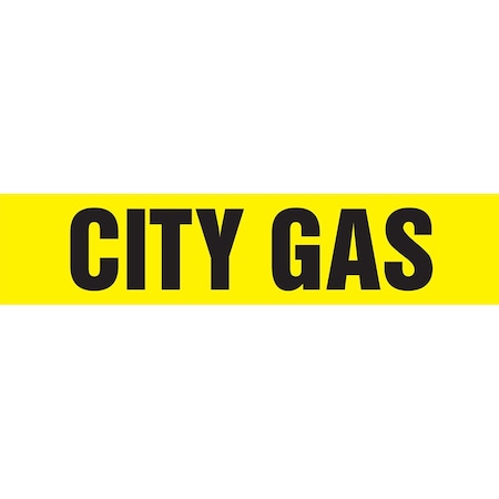 Accuform ASME ANSI PIPE MARKER CITY GAS RPK211SSH