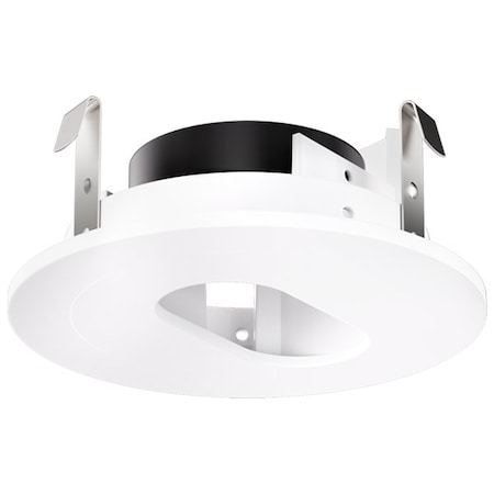 Elco Lighting Pex 3in Round Adjustable Pinhole, Haze with White Trim ELK3620BZ