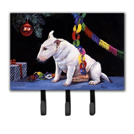 Carolines Treasures Bull Terrier Under the Christmas Tree Leash or Key Holder FMF0012TH68
