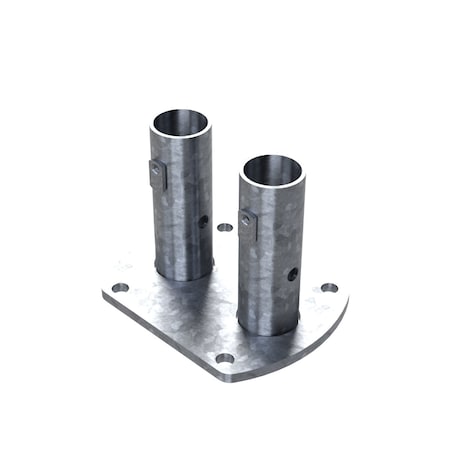 Safety Rail Permanent Mount Double, Galvanized 400285