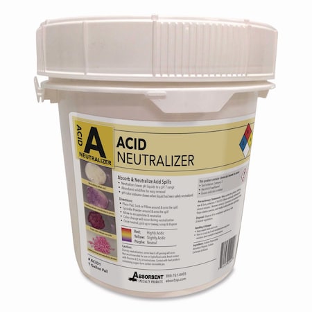 Quick Dam Acid Neutralizer, 2.42 to 12.02 L, 1 gal Bottle ACID1
