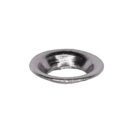 Auveco #8 Countersunk Finishing Washer Nickel On Brass, 1000PK 7625