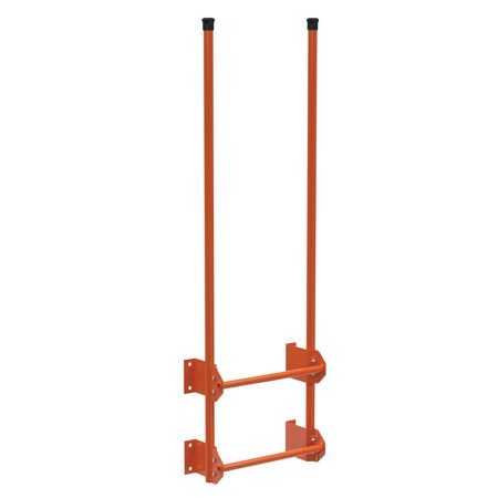Vestil Steel Walk Through Dock Ladder 2 Step 300 Lb. Capacity Orange DKL-2-OR