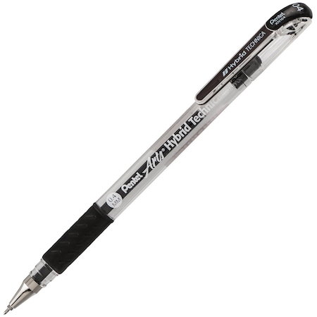 Pentel Hybrid Technica (0.4mm) Gel Pen, Black Ink, 12PK KN104-A