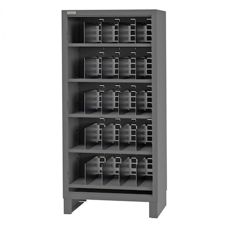 Durham Mfg Cabinet, 5 Shelves, 36 x 24 x 78, Gray 3702-5S-ND-95