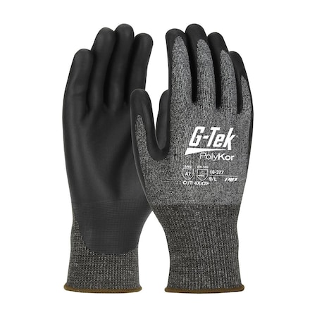G-Tek Touchscreen Cut-Resistant Gloves, XL, Coating, Knit Wrist Cuff, Resists: Abrasion, Chemical, Cut 16-377/XL